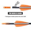 BOWSOUL 31 Archery Arrows Training Practice Target Arrows for Kids Youth or Beginners Safe Blunt Points Durable Shaft on Recurve Bows Youth Bow and Longbows(Pack of 12) view 3
