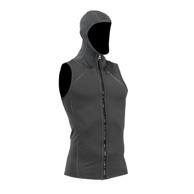Sharkskin Titanium 2 Chillproof Vest with Hood, Full Zip Vest for Men, Ideal for Boating, Sailing, Scuba Diving, and Other Watersports, Easy to Wear