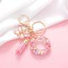 OKAICEN Fashion Alphabet Initial Letter Keychain Tassel Butterfly Pendant Key Ring for Purse Handbags Women Girl ('O') view 3
