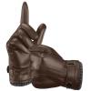 Aegend Leather Gloves for Men, Soft Warm Lining Full Hand Touchscreen Winter Gift Thermal view 1