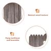 HOBBIESAY Wooden Jewelry Display Tower with Tray Wooden Earring Display Stands Jewelry Organizer Holder 46 Holes Slate Gray Bracelet Storage Holder Large Size for Earrings Necklaces Rings Ornament view 3