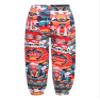Fldy Girls Loose Yoga Boho Pants Bohemian Harem Bottoms Kids Stretchy Sports Trousers Running Jogger Pant Beach Pants Colorful A 2-3 Years view 1