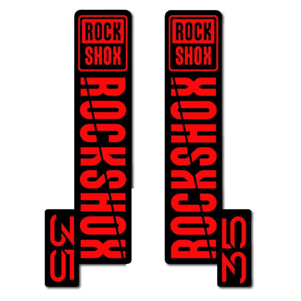 Aufkleber Gabel Fahrrad for ROCK SHOX 35 2021 Bike Fork Sticker RockShox (red)