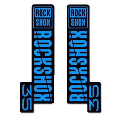 Aufkleber Gabel Fahrrad for ROCK SHOX 35 2021 Bike Fork Sticker RockShox (blue)