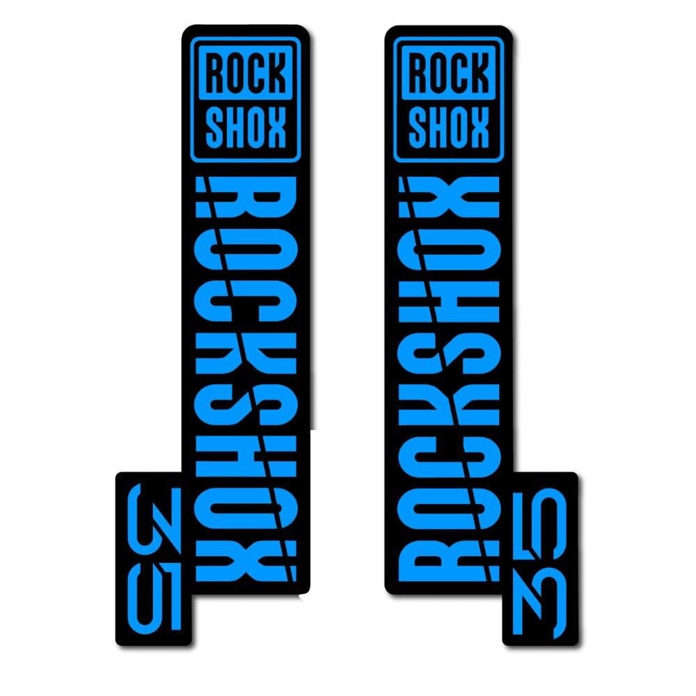 Aufkleber Gabel Fahrrad for ROCK SHOX 35 2021 Bike Fork Sticker RockShox (blue)