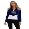 YOOJOO Ringmaster Costume Women Velvet Circus Show Lion Tamer Tailcoat Jacket Adult Halloween Costumes Navy Blue XX-Large view 4