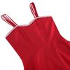 1950s Dress for Women Vintage Red Rockabilly Swing Dresses Sleeveless Spaghetti Straps 40s 50s Audrey Hepburn Cocktail Dress Retro Tea Party Dresses Red XX-Large view 4