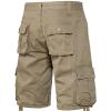 Muscularfit Cargo Shorts for Men Big Tall Below Knee Cotton Linen Shorts for Men 2023 Regular Fit Multi Pockets Cargo Shorts Casual Solid Work Utility Tooling Shorts Mens Shorts Set Yellow M view 4