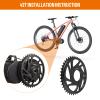 BAFANG Chainring for Mid Drive Kit : 42T Compatible with BBS02 BBS02 48V 750W 500W 350W 250W Electric Bike Mid Drive Conversion - 16.5mm Large Offset - Without Chain Guard view 4