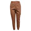 XUNRYAN Women's Hiking Cargo Pants Quick Dry Yoga Leggings Outdoor Camping Joggers with Zipper Pockets Workout Pants Brown view 4
