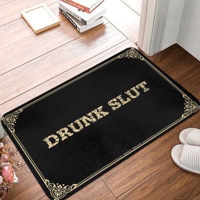 Dsoluuing Front Door Mat Outdoor Funny Drunk Slut Doormat Welcome-Ish Outdoor Doormat Entrance Mat Outdoor (Color : Colour, Size : 40X60CM)