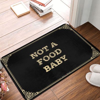 Bedroom Door Decor Not A Food Baby Doormat Outdoor Rug Waterproof Gamers Accessories (Color : Colour, Size : 50X80CM)