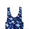 Baby Kids Boys Girls One-Piece Swimsuit with UPF 50+ Sun Protection, Long Sleeve Rash Guard for Toddler, Beach Pool Swimming, Summer Vacation Outfit Blue Dinosaur 5-6Years view 3