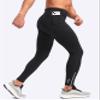 Pudolla Men's Thermal Running Tights with 3 Zipper Pockets Workout Compression Leggings Cycling Pants for Men Hiking Jogging(Black X-Small) view 2