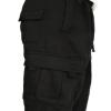 Men's Cargo Sweatpants Casual Fleece Joggers Loose Fit Open Bottom Athletic Pants for Men with Pockets Black XL view 3
