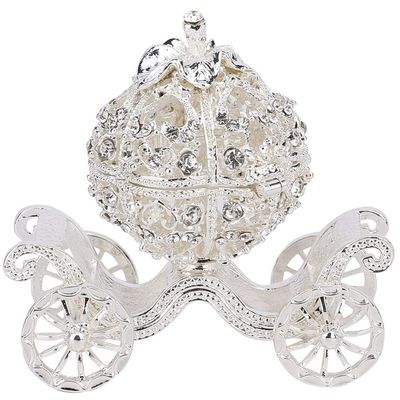 ANGGREK carriage jewelry box trinket boxes basket decorative hinged princess figurines collectibles christening gifts for girls money pumpkin crystal crab villain stuff gold crown