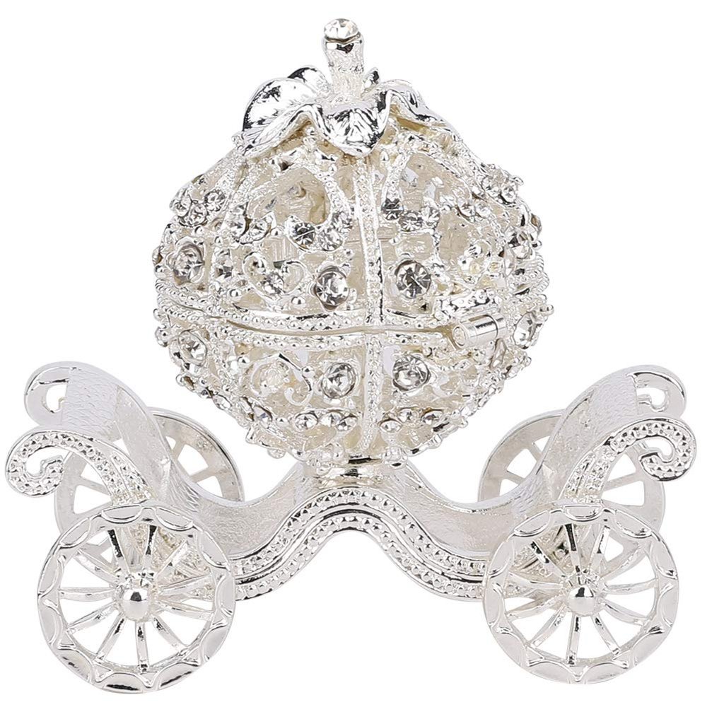 ANGGREK carriage jewelry box trinket boxes basket decorative hinged princess figurines collectibles christening gifts for girls money pumpkin crystal crab villain stuff gold crown