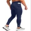 Pudolla Men's Thermal Running Tights with 3 Zipper Pockets Workout Compression Leggings Cycling Pants for Men Hiking Jogging(Navy X-Small) view 1