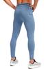 Pudolla Men's Thermal Running Tights with 3 Zipper Pockets Workout Compression Leggings Cycling Pants for Men Hiking Jogging(Slate Blue X-Small) view 1