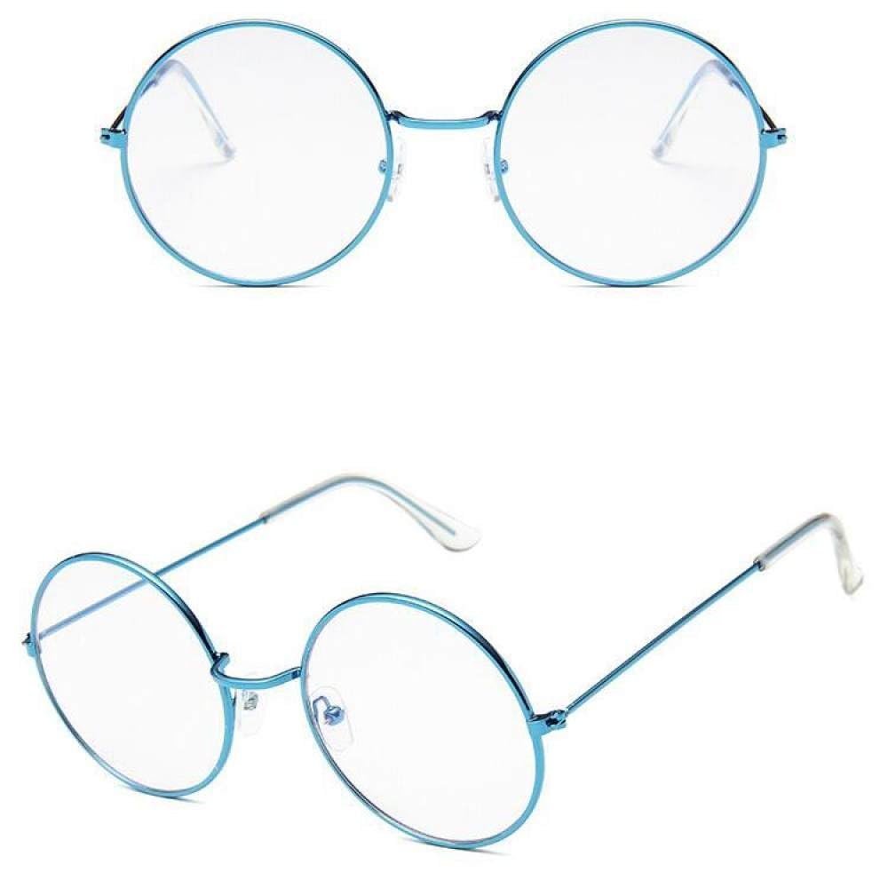 MUTYNE Fashion Women Glasses Frame Women Men Pink Eyeglasses Frame Vintage Round Clear Lens Glasses Optical Spectacle Frame,6,One size