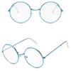 MUTYNE Fashion Women Glasses Frame Women Men Pink Eyeglasses Frame Vintage Round Clear Lens Glasses Optical Spectacle Frame,6,One size view 1
