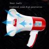 POCHY Handheld Megaphone 1312 Yard Range Megaphone Megaphones Built-in Siren Megaphone Speaker Lightweight Red Bullhorn Speaker view 3