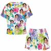 Artsadd Custom Short Pajamas Set With Photo, Women Personalized Lounge Set, Funny Face Printed Sleepwear, Soft Tracksuit Gift(Floral,3XL) view 4