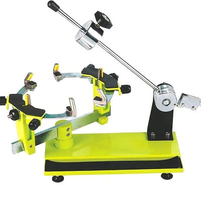 JOSBY Tabletop Badminton/Tennis Racquet Stringing Machine, Heavy Hammer Badminton Racket Stringer, 6-Point Mounting System, 360 Turntable with Brake Separates with Brake Separates for Tenni