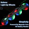 Roller Blade Wheels 70mm Inline Skate Wheels with Bearings ABEC-9, Light Up Roller Blade Wheel Inline Skate Replacement Wheels 8 Pack view 3
