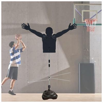 LXLZYXSF Defensive Mannequin for Shooting Dribbling Drills, Basketball Practice Dummy with Adjustable Arms & Water Injection Base & Telescopic Pole, Kids Adults (Color : Height 95-145cm(37.4-57in))