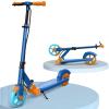 GLDDFDG Scooters for Kids 6 Years and up, Folding Kick Scooter 2 Wheel for Teens,Adults, 4 Adjustable Handlebar, Big Wheels, Dual-Brake System,Lightweight Sports Commuter Scooter, Sturdy Frame, up to