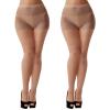 Buauty 2 Pairs 20D Tights for Women,Women's Sheer Black Tights,Soft Opaque Pantyhose and Stockings for Comfort and Elegance6 view 1