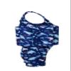 Baby Kids Boys Girls One-Piece Swimsuit with UPF 50+ Sun Protection, Long Sleeve Rash Guard for Toddler, Beach Pool Swimming, Summer Vacation Outfit Blue Dinosaur 1-2Years view 3