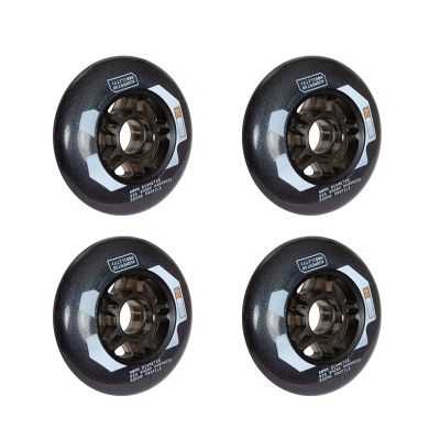 JHKJ Inline Wheels Replacement Wheels 85A 84mm 90mm 100mm 110mm Professional Super wear-Resistant Inline Wheels Replacement Wheels,Black,84mm