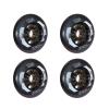 JHKJ Inline Wheels Replacement Wheels 85A 84mm 90mm 100mm 110mm Professional Super wear-Resistant Inline Wheels Replacement Wheels,Black,84mm view 1