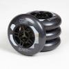 JHKJ Inline Wheels Replacement Wheels 85A 84mm 90mm 100mm 110mm Professional Super wear-Resistant Inline Wheels Replacement Wheels,Black,84mm view 3