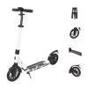 GLDDFDG Scooter for Adults and Teens,Scooter for Kids Ages 8-12,with One-Kick Open Mechanism, Rear Brake, Height Adjustable Handlebar, Big Wheels, Shock Absorber,220Lb Weight Capacity,White view 1