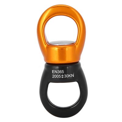UPQRSG Swing Swivel 30Kn,Rotational Device Hanging Accessory, Outdoor Rock Climbing Universal Wheel Rotation Fixed Connector, Climbing Rope Swivels