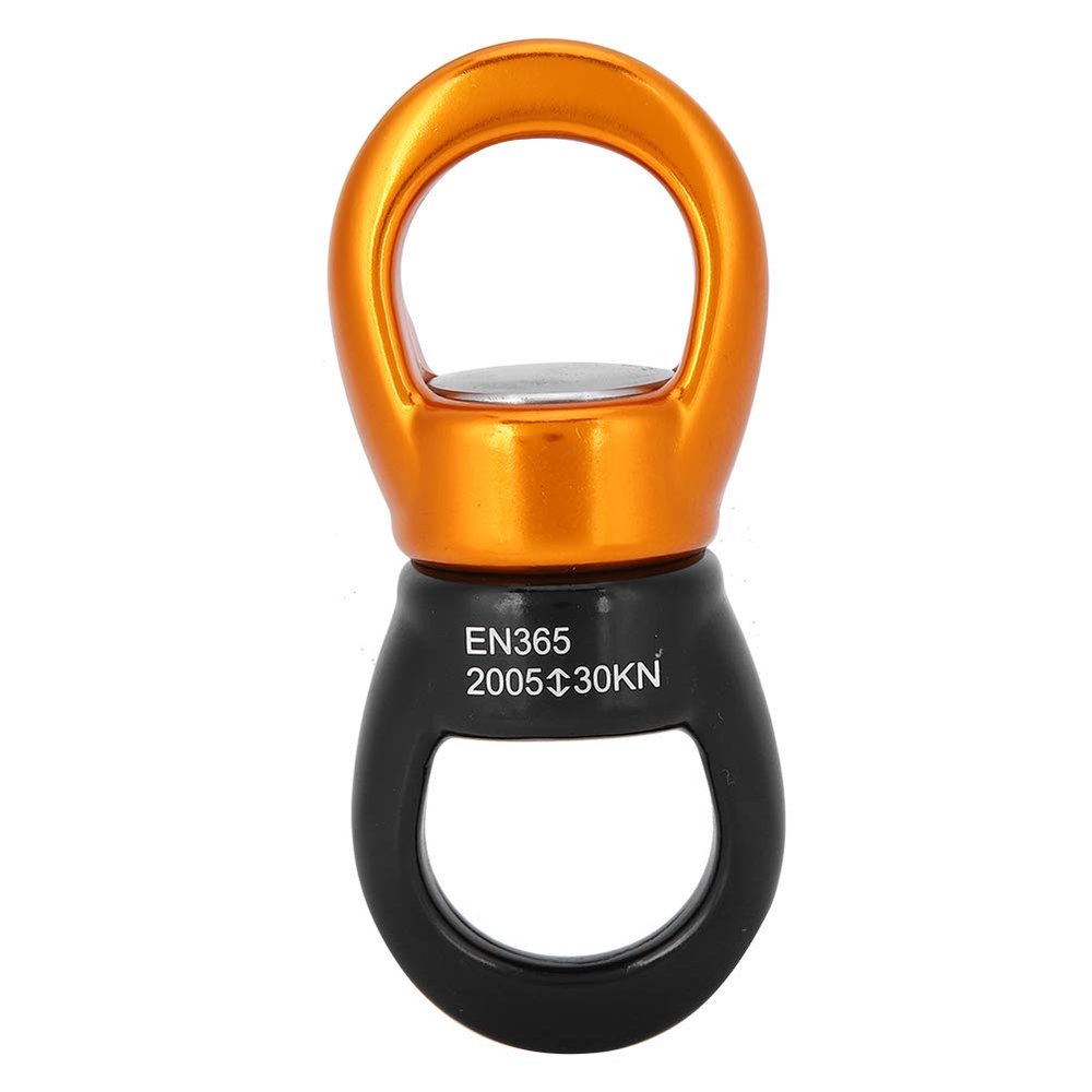 UPQRSG Swing Swivel 30Kn,Rotational Device Hanging Accessory, Outdoor Rock Climbing Universal Wheel Rotation Fixed Connector, Climbing Rope Swivels