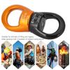 UPQRSG Swing Swivel 30Kn,Rotational Device Hanging Accessory, Outdoor Rock Climbing Universal Wheel Rotation Fixed Connector, Climbing Rope Swivels view 3