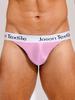 AGJGFM Men's Satin Glossy Silk Smooth Shorts Oily Shiny Solid Briefs Mini Bikini Bottoms Underwear Pink view 4