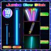 Lewtemi 10 Pcs Large Glow Sticks Big Giant Jumbo Halloween Christmas Emergency Light Stick for Camping Accessories, Survival Kit(Vibrant Color,14 Inch) view 2