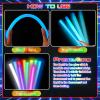 Lewtemi 10 Pcs Large Glow Sticks Big Giant Jumbo Halloween Christmas Emergency Light Stick for Camping Accessories, Survival Kit(Vibrant Color,14 Inch) view 4