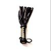 MarquiseDeBliss Genuine Leather Handcrafted Gentle Horse Whip - Thick Equestrian Training and Riding Essential - Riding Tools (19.7 Inches, Black and Gold) view 4