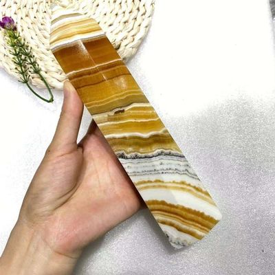 AtkitS Natural Thousand-Layer Calcite Crystal Obelisk Energy Scepter Room Decoration Home (Size : 700-750g)