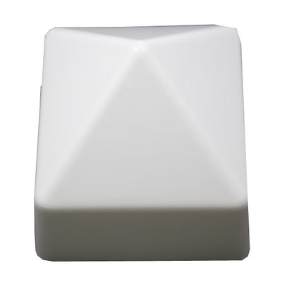 JSP Manufacturing 6x6 (5-7/8" x 5-7/8") Square Pyramid Style Cap Boat Dock Pylon Piling Cap Cover Conehead Cone Black or White (White, 25)