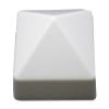 JSP Manufacturing 6x6 (5-7/8" x 5-7/8") Square Pyramid Style Cap Boat Dock Pylon Piling Cap Cover Conehead Cone Black or White (White, 25) view 1