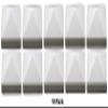 JSP Manufacturing 6x6 (5-7/8" x 5-7/8") Square Pyramid Style Cap Boat Dock Pylon Piling Cap Cover Conehead Cone Black or White (White, 25) view 2