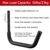 Kayak Storage Hooks, 15.3Inch Wall Mounted Garage Kayak Hanger, 2 Pairs Heavy Duty Canoe Garage Storage Utility Racks for Paddle Board, Ladder, Surfboard, Snowboard, Bike (Load Copacity 50LB) view 3