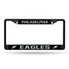 Rico Industries NFL Football Philadelphia Eagles Black Chrome Frame with Printed Inserts 12" x 6" Car/Truck Auto Accessory view 1